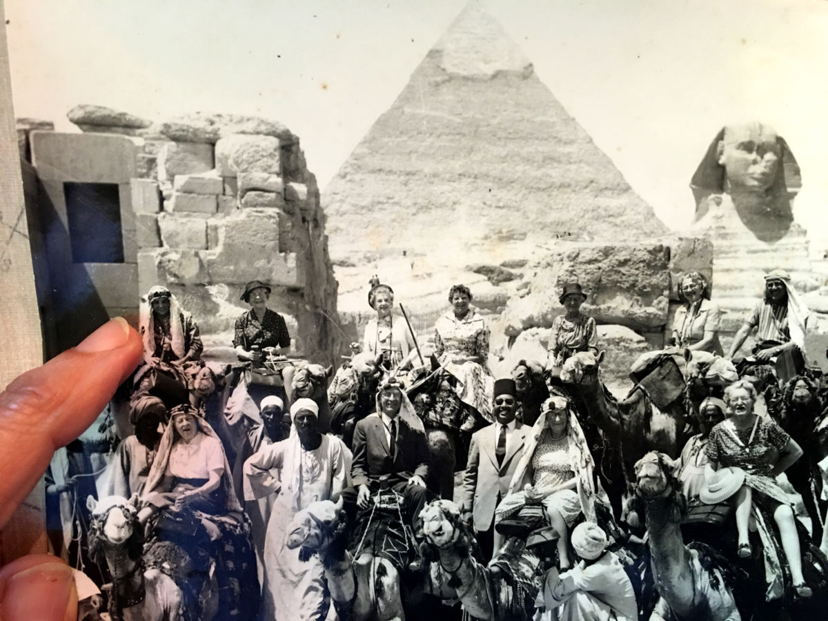 1958 - My Grandma O in Egypt. Tales of her trip fascinated me as a kid and carried forward...