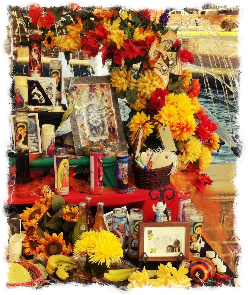 Vibrant colors, offerings to death invites the living to remember